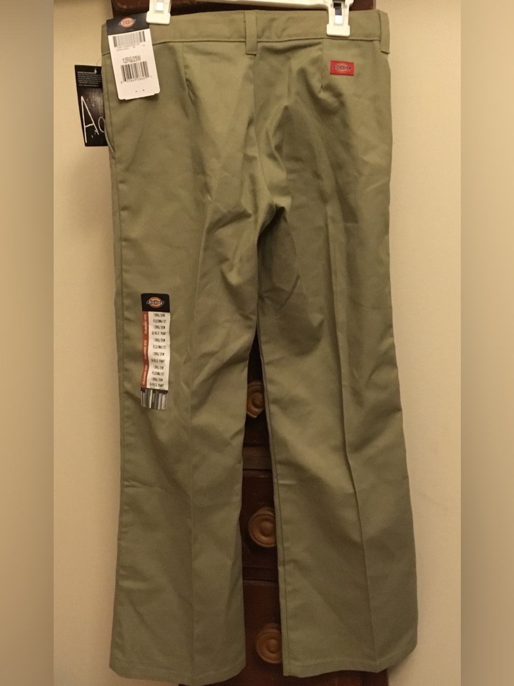 NEW Dickies Khaki Pants 24W Girls 12R